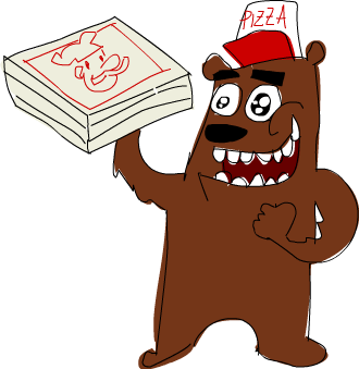 did anyone ORDER pizza?!?! I can’t BEAR these puns!